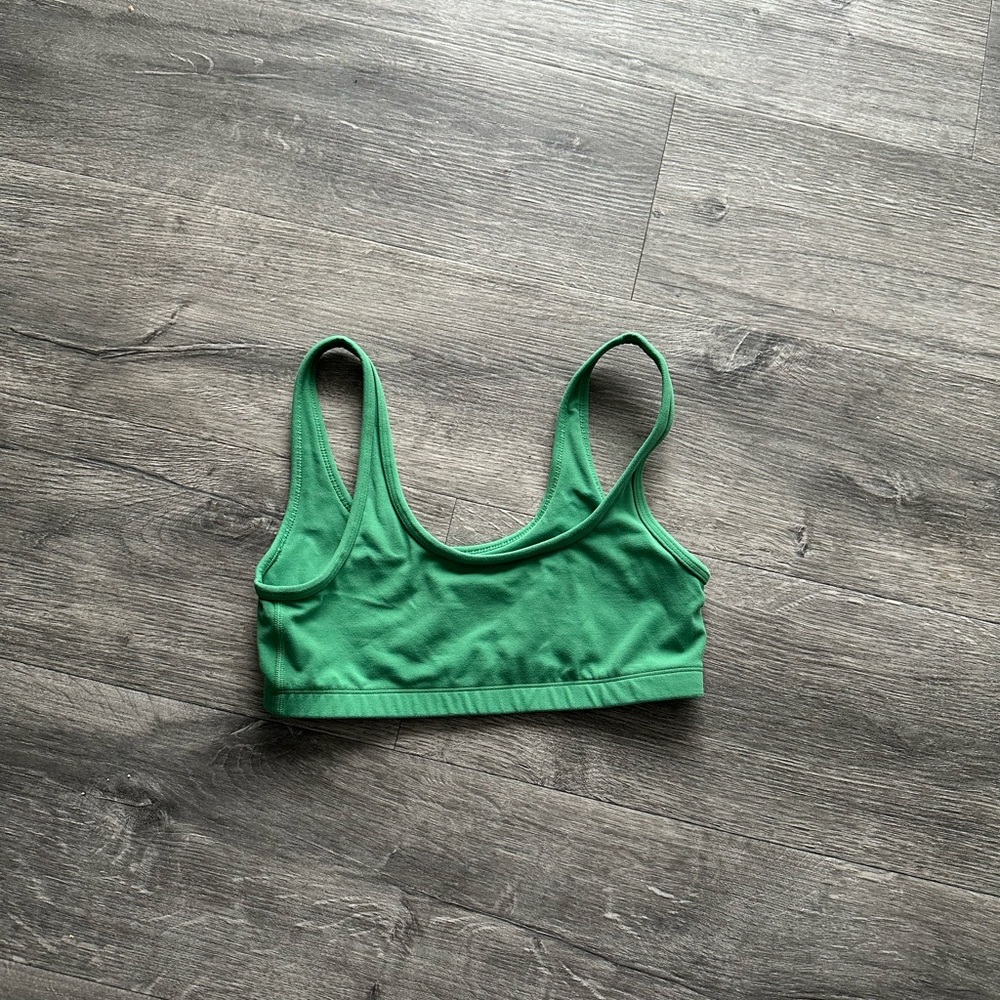 Tan sports bra